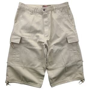 Southpole Cargo Shorts Mens 34 Tan Baggy Vintage 90's Y2K Hiking Outdoor NWT